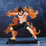 Фігурка Портгас Д Ейс Вогняний кулак брат Манкі Д. Луффі. Portgas D. Ace із манги One Piece. Великий куш 10 см, фото 2