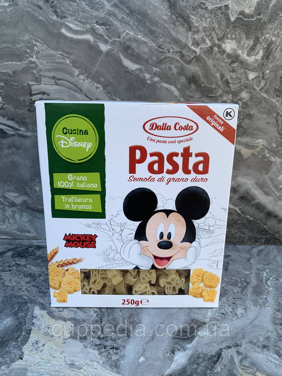 Дитячі макарони у формі Міккі Мауса Dalla Costa Mickey mouse 250 грм