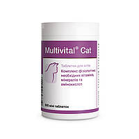 Комплексная витаминно-минеральная кормовая добавка для котов и кошек Dolfos Multivital Cat 500 таб z111-2024