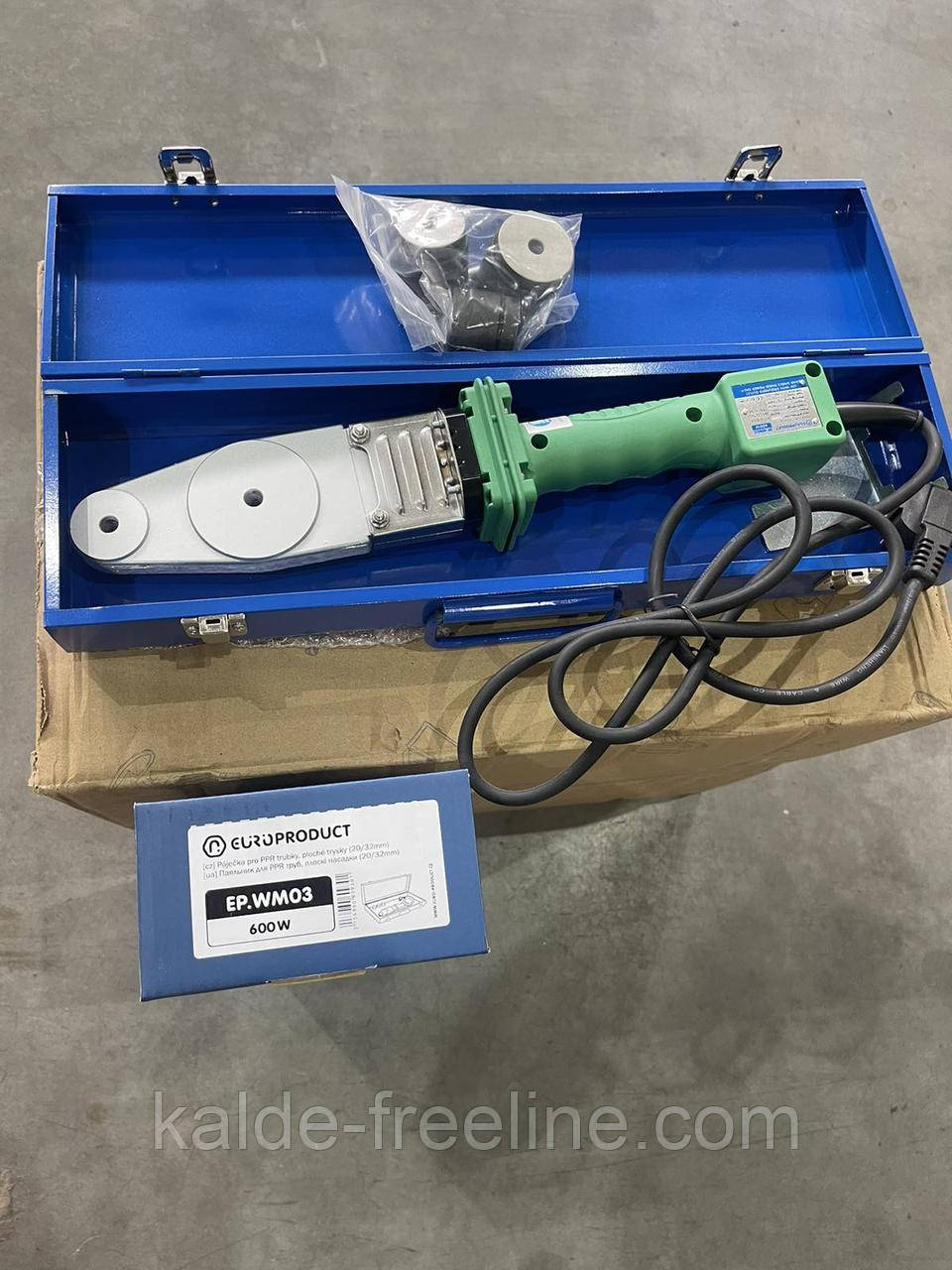 Паяльник для PPR труб EUROPRODUCT, 600W 20/32mm