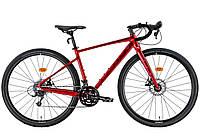Велосипед уцененный 28" Leon GR-90 DD 2022 (красный с черным)