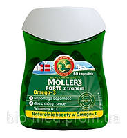 Mollers Рыбий жир в капсулах Forte Moller s, 60 капс