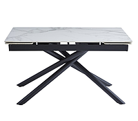 Стол обеденный VetroMebel длинный кухонный раскладной керамический tml-819-1 White Cloud Вайт Клауд