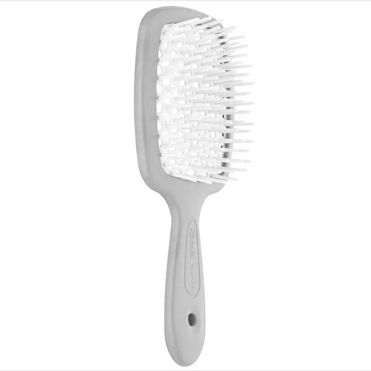 Гребінець Janeke superbrush Small The Original 94SP234 GRI Сіра з білим, фото 1