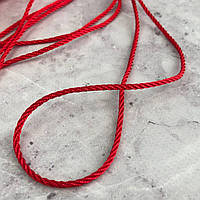 Шнур нейлоновый 2 мм для браслетов - красный