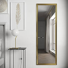 Дзеркало в золотій оправі | в повний зріст 178х58 | на стіну Black Mirror в б'юті студію