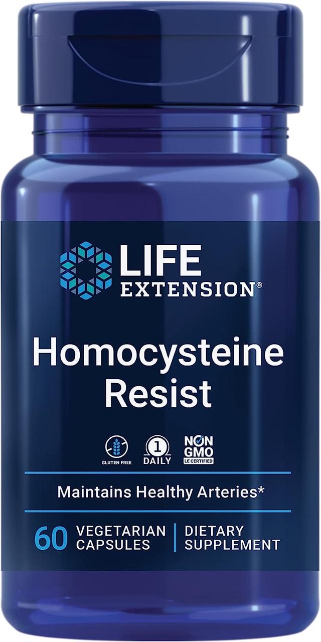 Life Extension Homocysteine Resist / Підтримка здорового рівня гомоцистеїну 60 капсул
