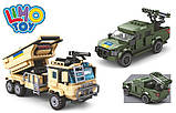 Конструктор Limo Toy KB 1106 "Військова техніка ЗСУ. Реактивна артилерійська система + Бандеромобіль" 603 дет, фото 8