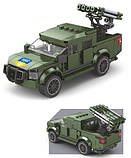 Конструктор Limo Toy KB 1106 "Військова техніка ЗСУ. Реактивна артилерійська система + Бандеромобіль" 603 дет, фото 7