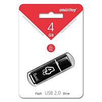 USB флешка 4 Гб SmartBuy Glossy Black ,флешка 4 гб,купить