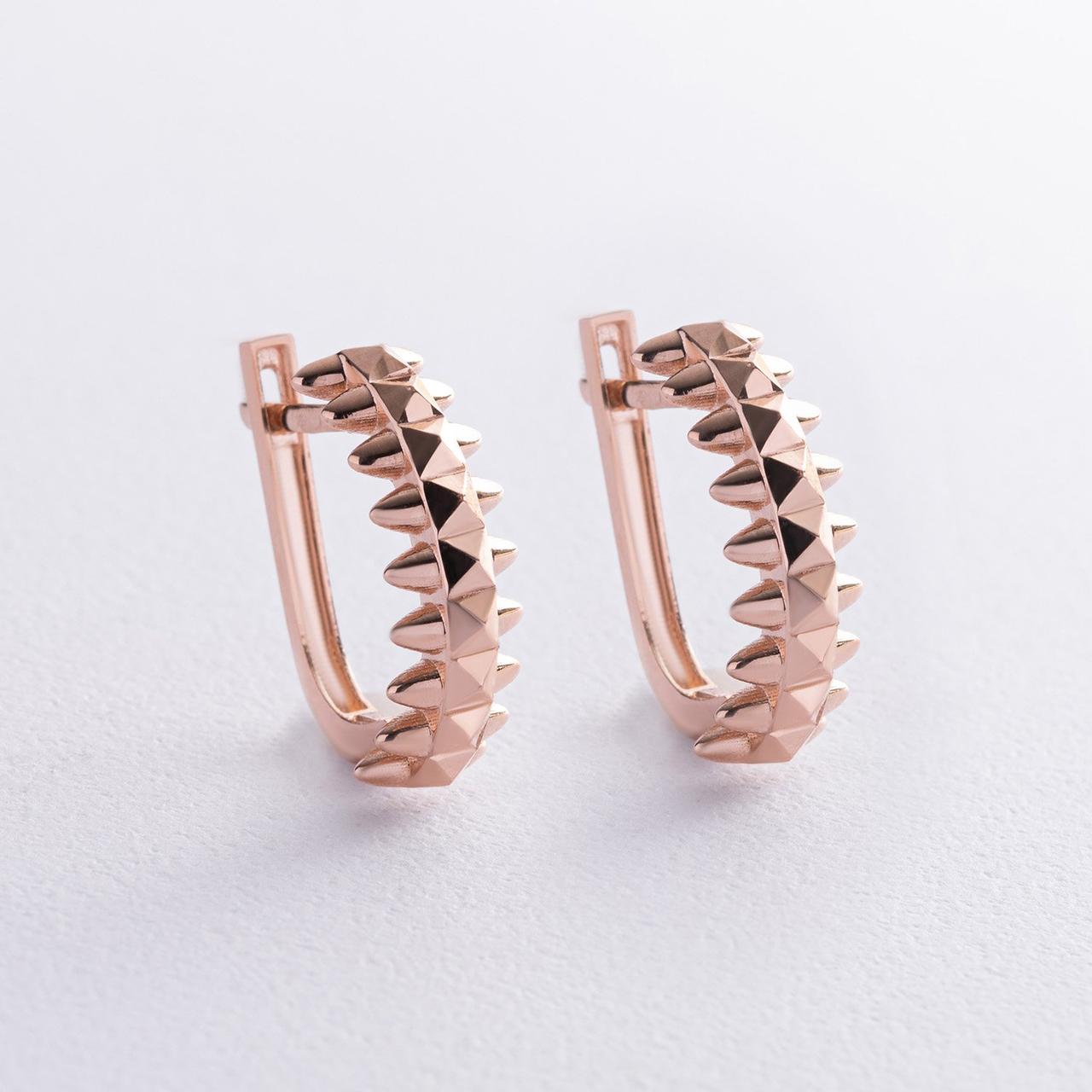 Сережки в червоному золоті зі08483 Zipexpert ZIPEXPERT, фото 1