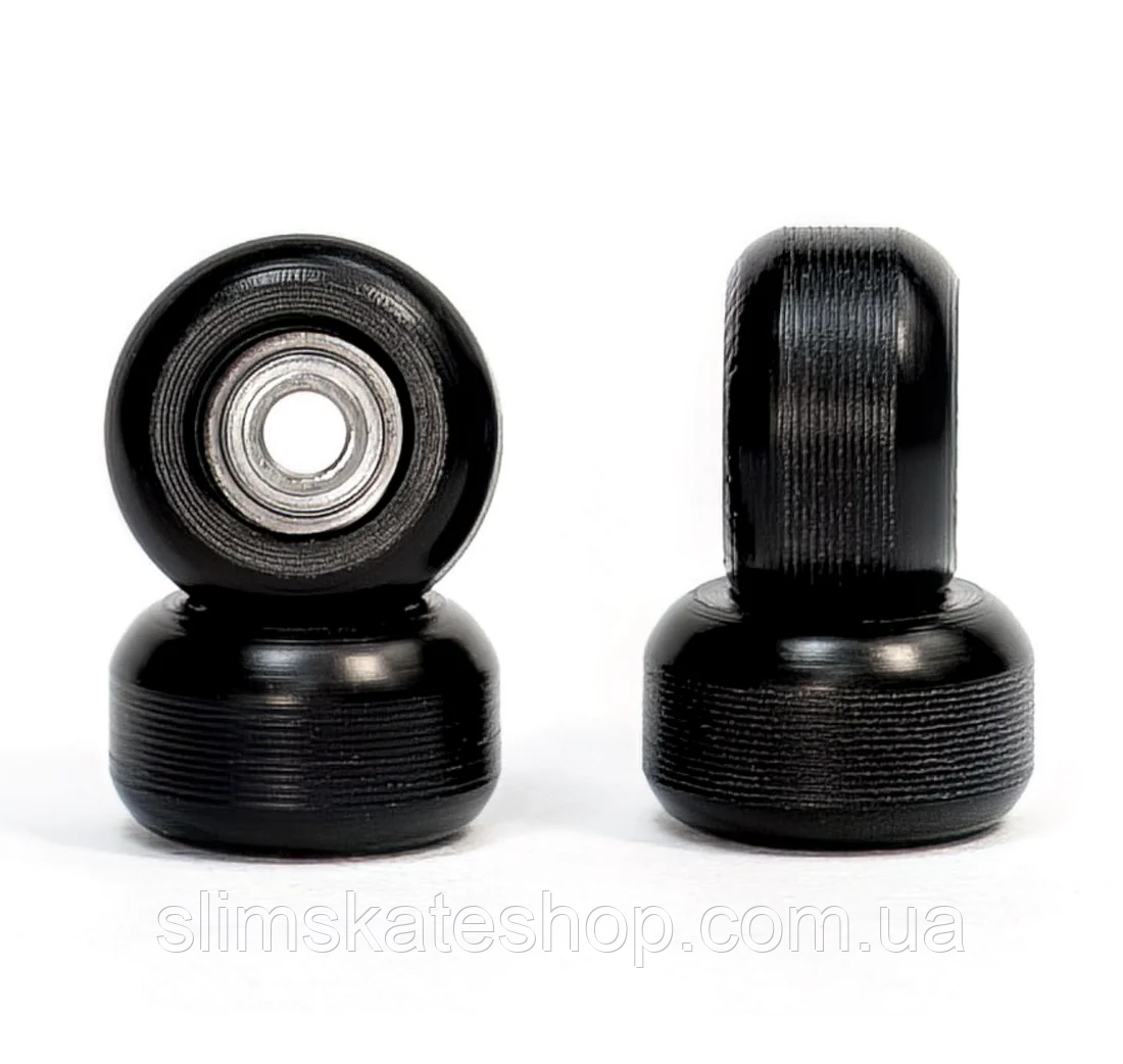 Колеса для фінгерборду з підшипниками Slim Pro CNC Black Wheels