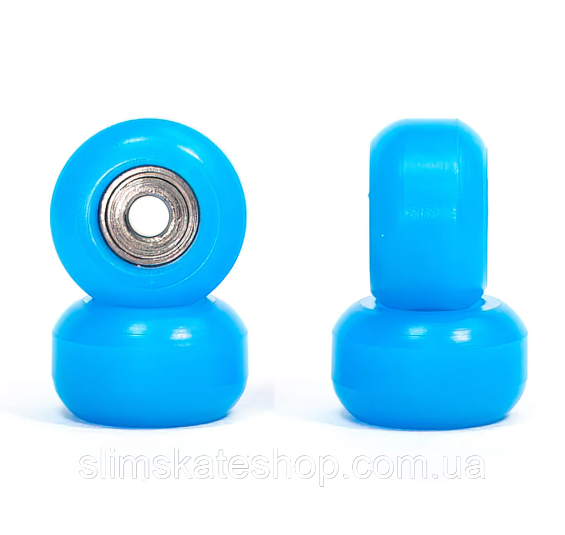 Колеса для фінгерборду з підшипниками Slim Pro CNC Light Blue Wheels