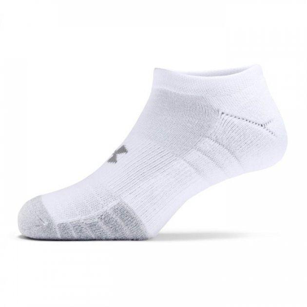 Шкарпетки UA Heatgear No Show 3pk Білий 3 пари Уні XL (1346755-100 XL)