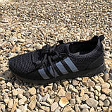 Літні кросівки чоловічі сітка 43 розмір. Літні кросівки на кожен день. Модель 89523. NM-431 Колір: чорний, фото 9
