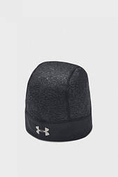 Шапка UA Storm Run Beanie Under Armour Чорний Сріблястий Жін UNI (1321355-001)