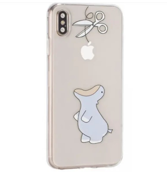 Чохол накладка Viva Animal Case для iPhone XS Max Design 11 (синій динозавр), фото 1