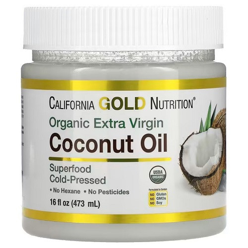 Кокосова олія California Gold Nutrition Coconut Oil (473 мл.), фото 1
