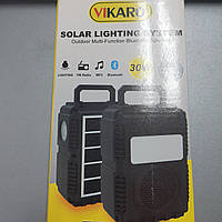 Vikaro Портативна колонка Bluetooth з лампами VR-566 USB/SD, FM, Сонячна панель