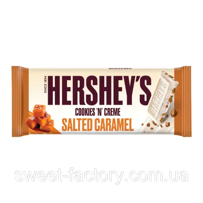 Шоколад Hershey's Cookies'n'creme Salted Caramel 90g, фото 1