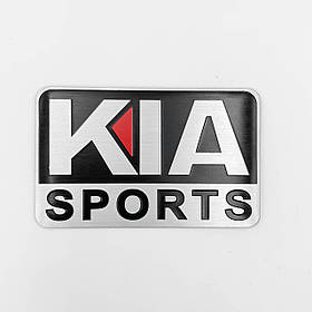 Металевий шильдик емблема KIA SPORTS (Кіа)