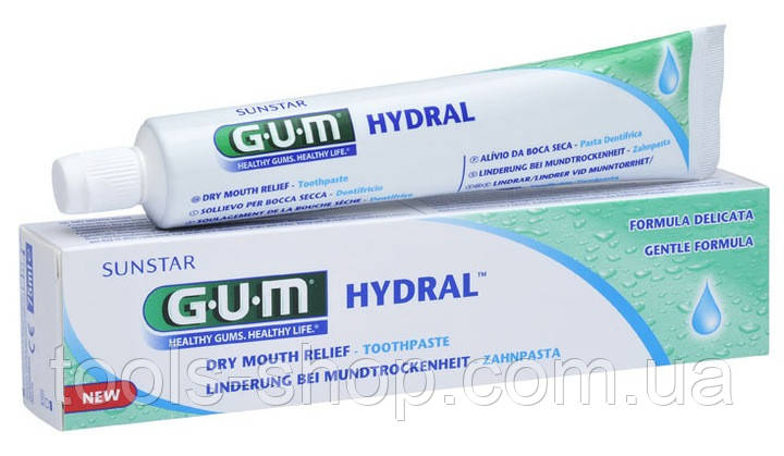 Зубна паста GUM Sunstar Hydral 75 мл від сухості в роті, фото 1
