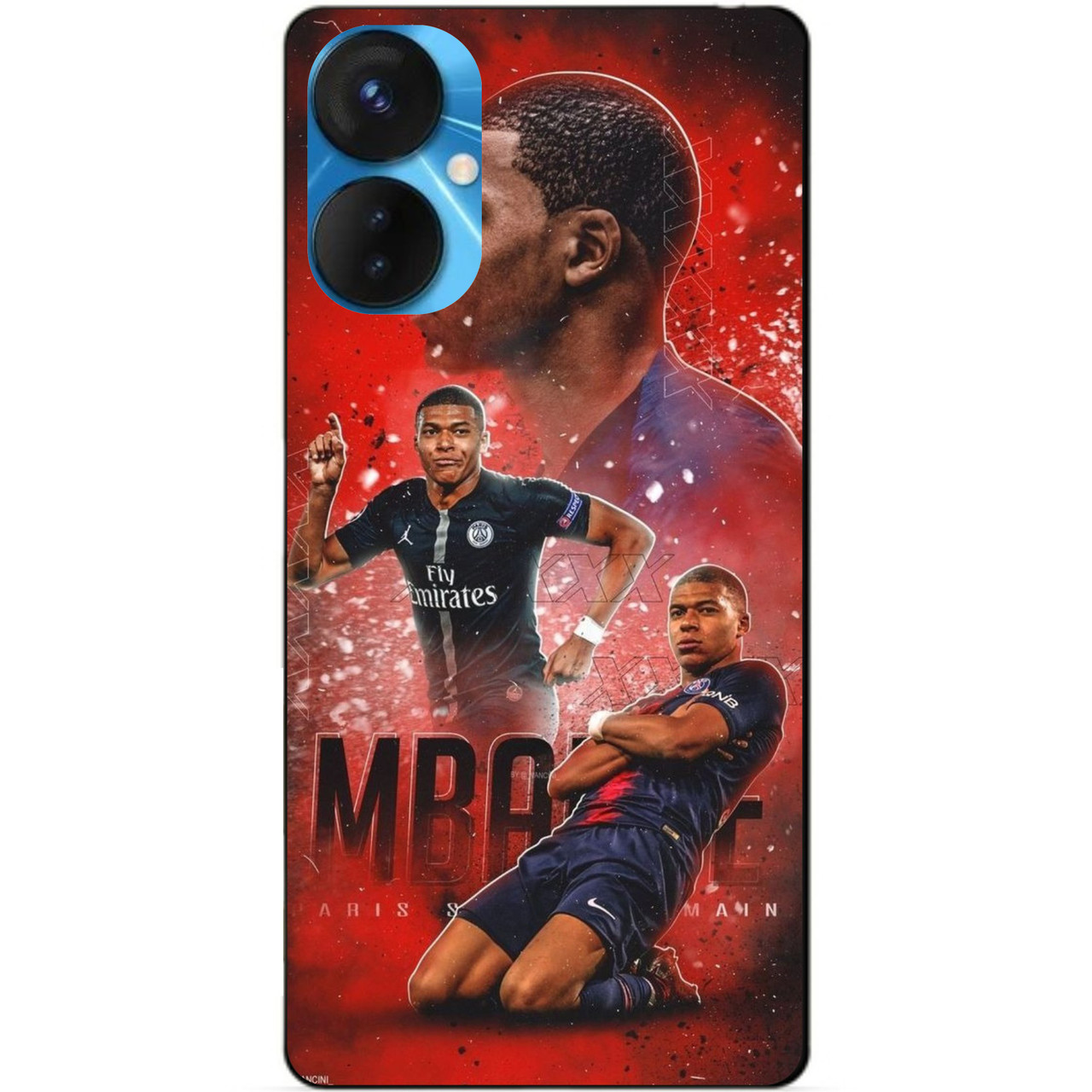 Силіконовий бампер чохол для Tecno Spark 9 Pro з малюнком Mbappe PSG Мбаппе