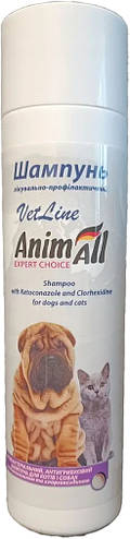 Купить Шампунь AnimAll VetLine лечебный с хлоргексидином и ...