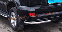 Захист заднього бампера куточки одинарні D60 на Toyota Land Cruiser Prado 120 2002-2009