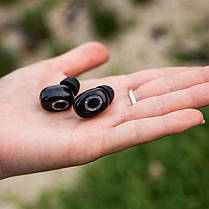 Бездротові вакуумні навушники 4you VELA DotsDesign (Bluetooth 5.2) black, фото 2