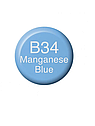 Чорнило для заправки маркерів Copic, Copic Ink B-34 Марганець синій (Manganese blue), 12мл, фото 2