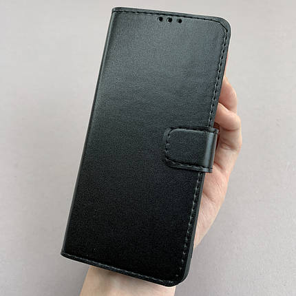Чохол-книга для Samsung Galaxy A22 чохол книжка з хлястиком на телефон самсунг а22 чорна b6r, фото 1