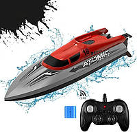 AOPOY RC Boat Toy 30+ MPH - 2,4 ГГц гоночная лодка на радиоуправлении