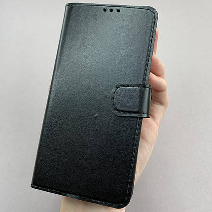 Чохол-книга для Xiaomi Redmi Note 9 чохол книжка з хлястиком на телефон сяомі редмі нот 9 чорна b6r, фото 1