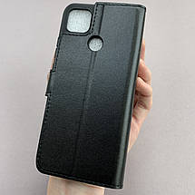 Чохол-книга для Xiaomi Redmi 9С чохол книжка з хлястиком на телефон сяомі редмі 9с чорна b6r, фото 3