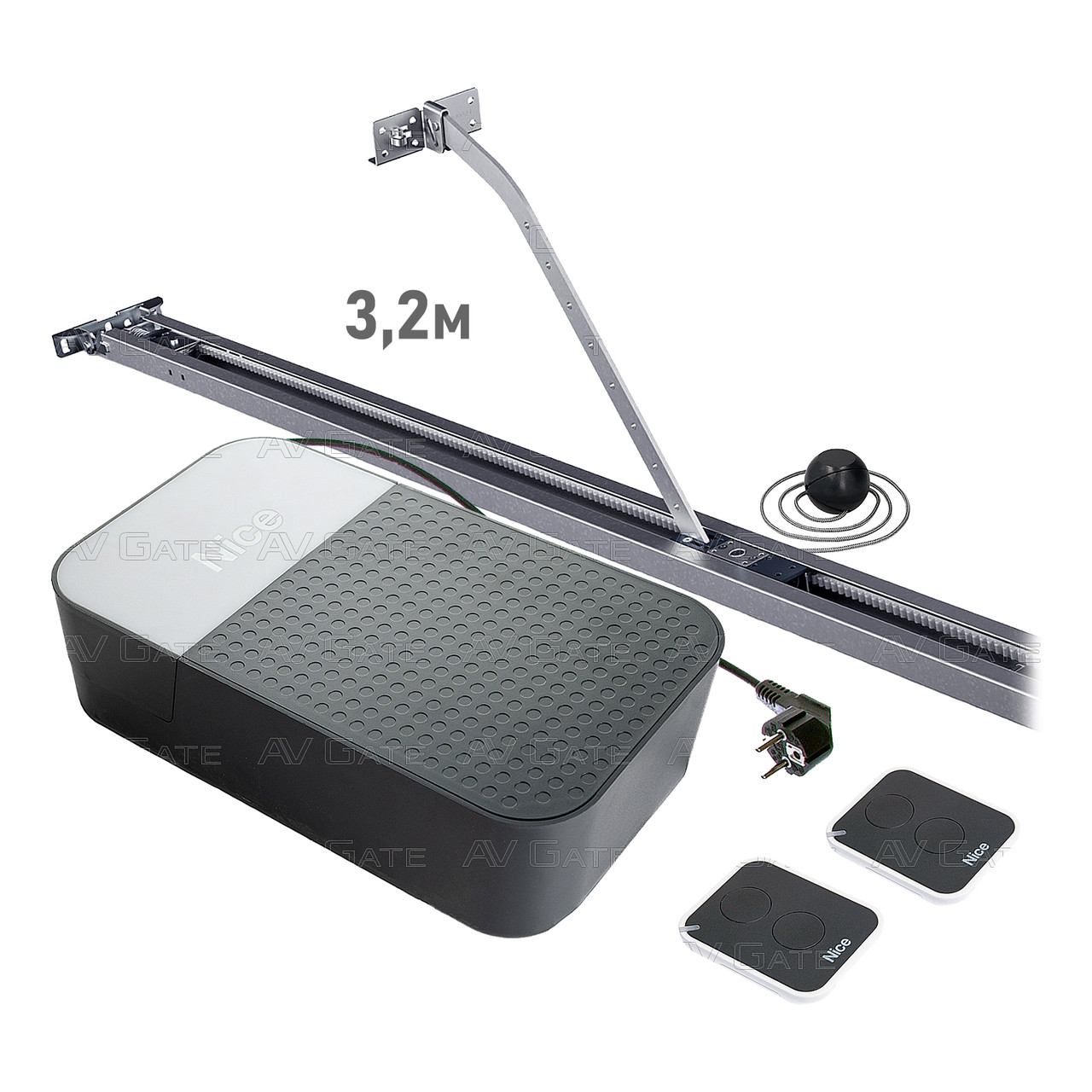 Комплект автоматики SPO32CKCE Nice для гаражних секційних воріт (до 9.6 м.кв.)