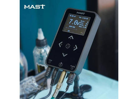 Блок живлення для тату машинок Mast Touch Power P1118-1, чорний, фото 3