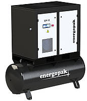 Винтовой компрессор Energopak EP 15-T270 с ресивером 270л (2,5 м3/мин, 7,5 бар, 15 кВт)