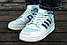 Чоловічі Кросівки Adidas Forum Exhibit Low Grey Mint 41-42-43-44-45, фото 3
