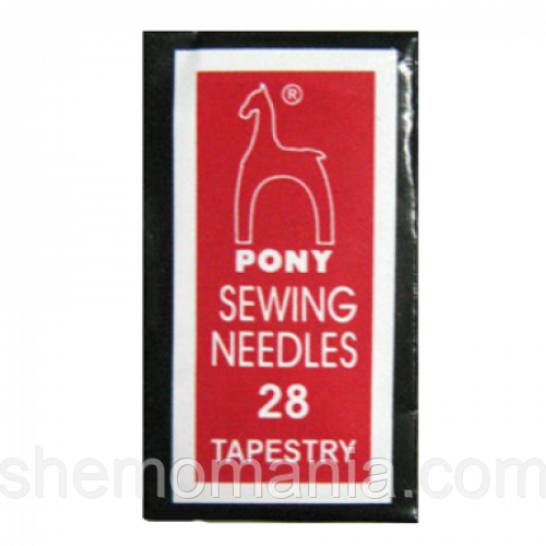 05167 Голка Pony (Індія) вишивальна No28 (25 шт.), фото 1