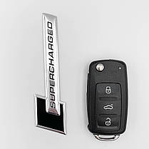 Металевий шильдик емблема SUPERCHARGED AUDI (Ауди), фото 6