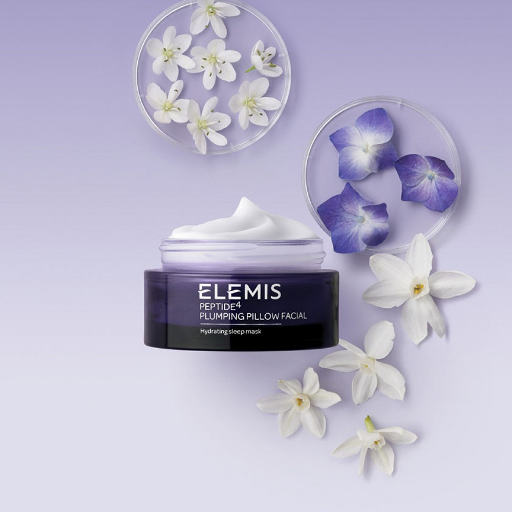 Охолоджуюча нічна крем-маска для обличчя ELEMIS Peptide4 Plumping Pillow Facial 50 мл