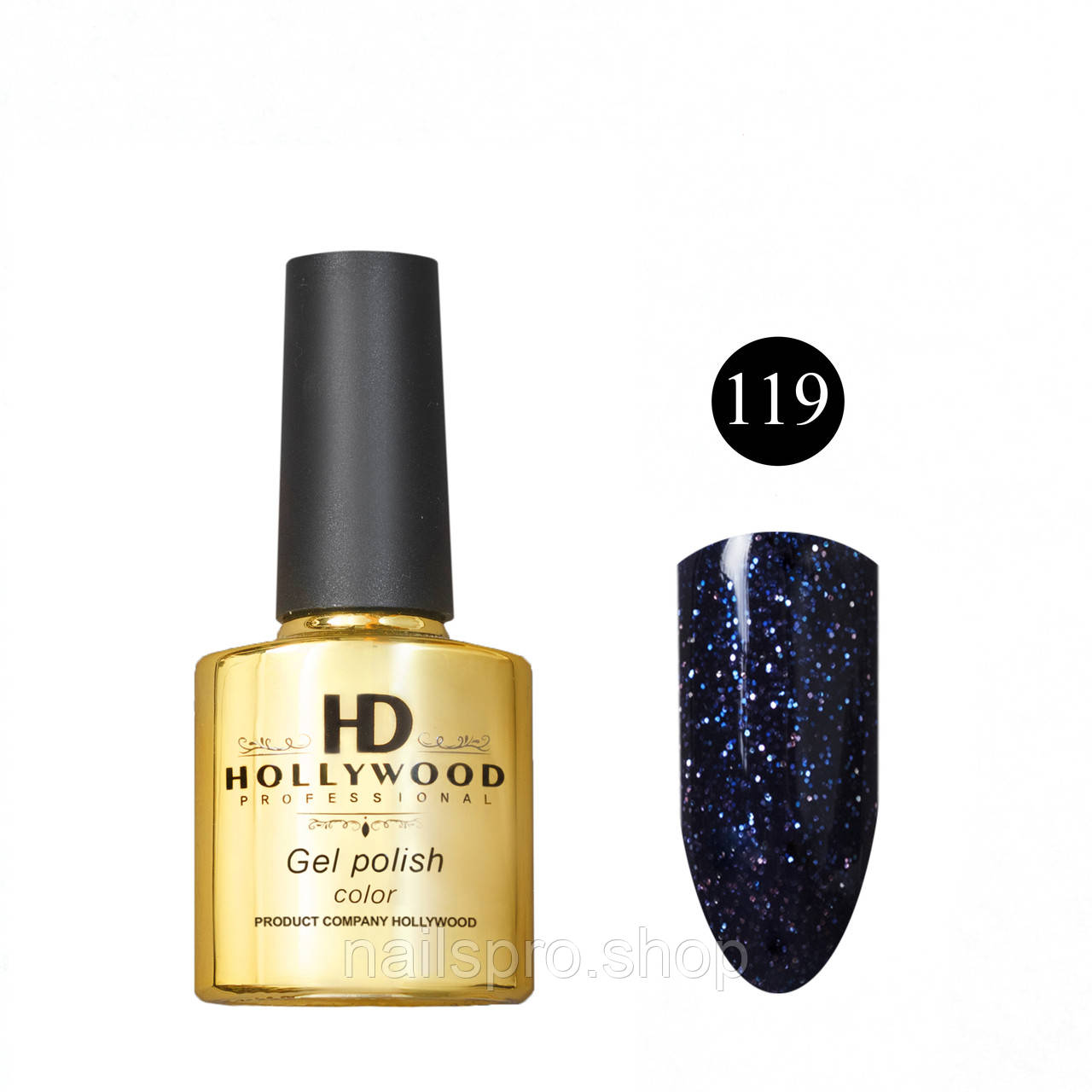 Гель лак HD Hollywod № 119, 8 ml.