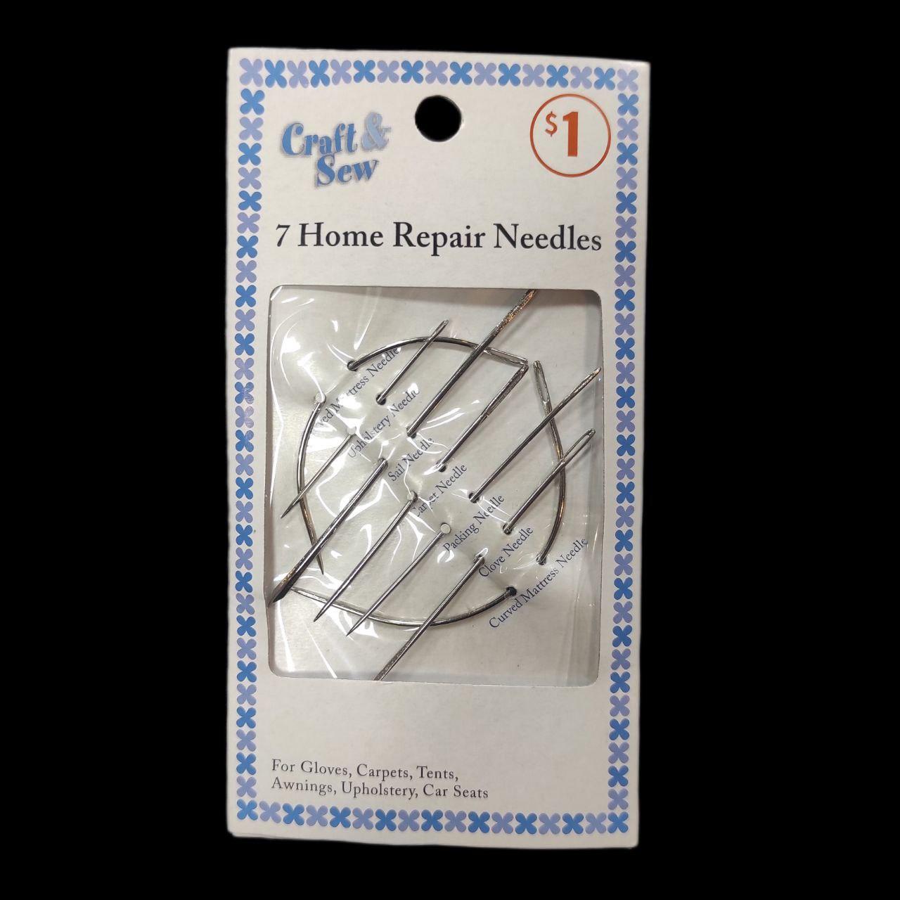 Набір голок для ручного шиття по шкірі, 7 шт., фото 1