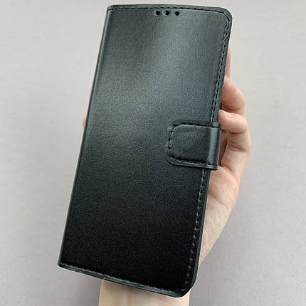Чохол-книга для Xiaomi Redmi 9А чохол книжка з хлястиком на телефон сяомі редмі 9а чорна b6r, фото 1