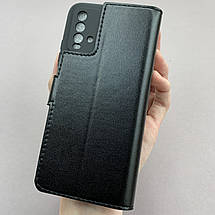 Чохол-книга для Xiaomi Redmi 9T чохол книжка з хлястиком на телефон сяомі редмі 9т чорна b6r, фото 3