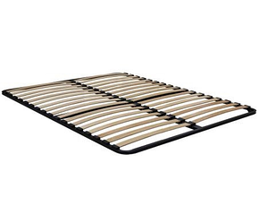 Каркас  ліжка нестандатний двуспальний без ніжок з посиленням 150х190 / 44 ламелі, крок 2.5 см
