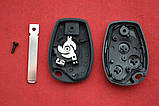 Ключ Opel Movano, Vivaro корпус на 3 кнопки гарної якості + 3 мікрики + батарейка, фото 4