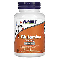 Л-Глютамин NOW Foods L-Glutamine 500 мг 120 капсул