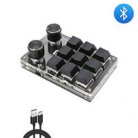 Мини механическая клавиатура с игровыми функциями 9 клавиш Teclado HX-K9 Черный